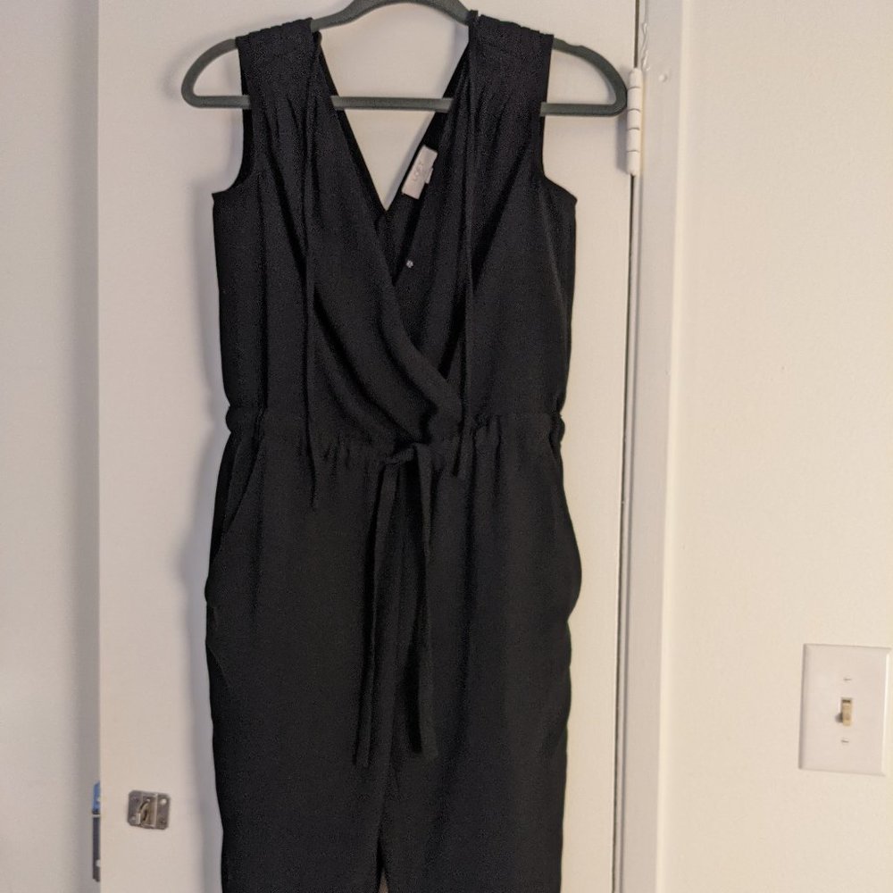 Loft Outlet Petite Wrap Jumpsuit - Black